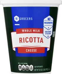 SE Grocers Whole Milk Ricotta Cheese