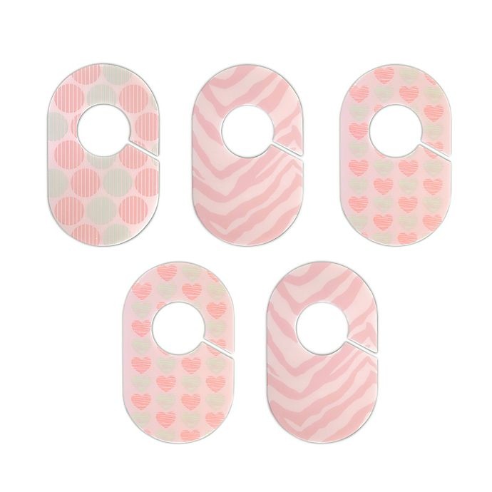 slide 1 of 1, Little Haven Closet Organizer Set - Pink, 5 ct