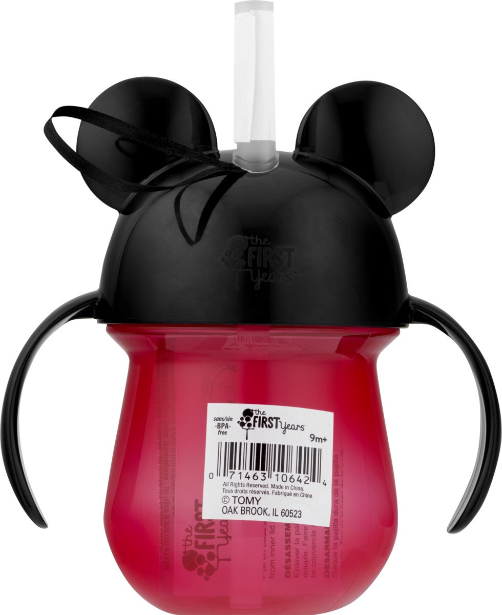 slide 9 of 9, The First Years Disney Mickey Mouse Straw Trainer Cup, 1 ct