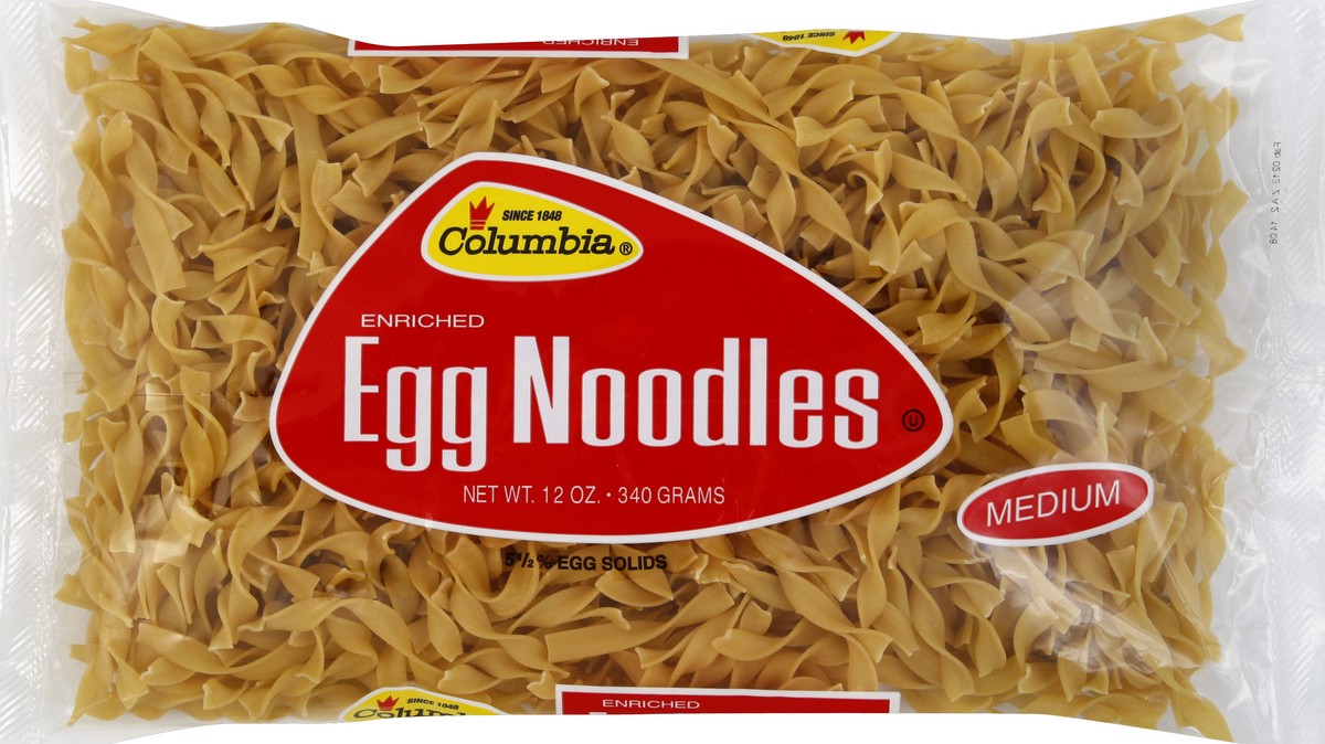 slide 2 of 5, Columbia Egg Noodles Medium, 12 oz