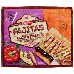 H-E-B Boneless Skinless Seasoned Chicken Breasts for Fajitas