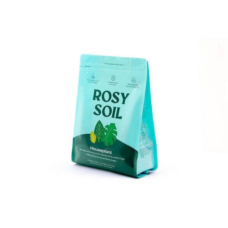 slide 4 of 11, Rosy Soil Indoor Potting Soil Mix, 4 qt