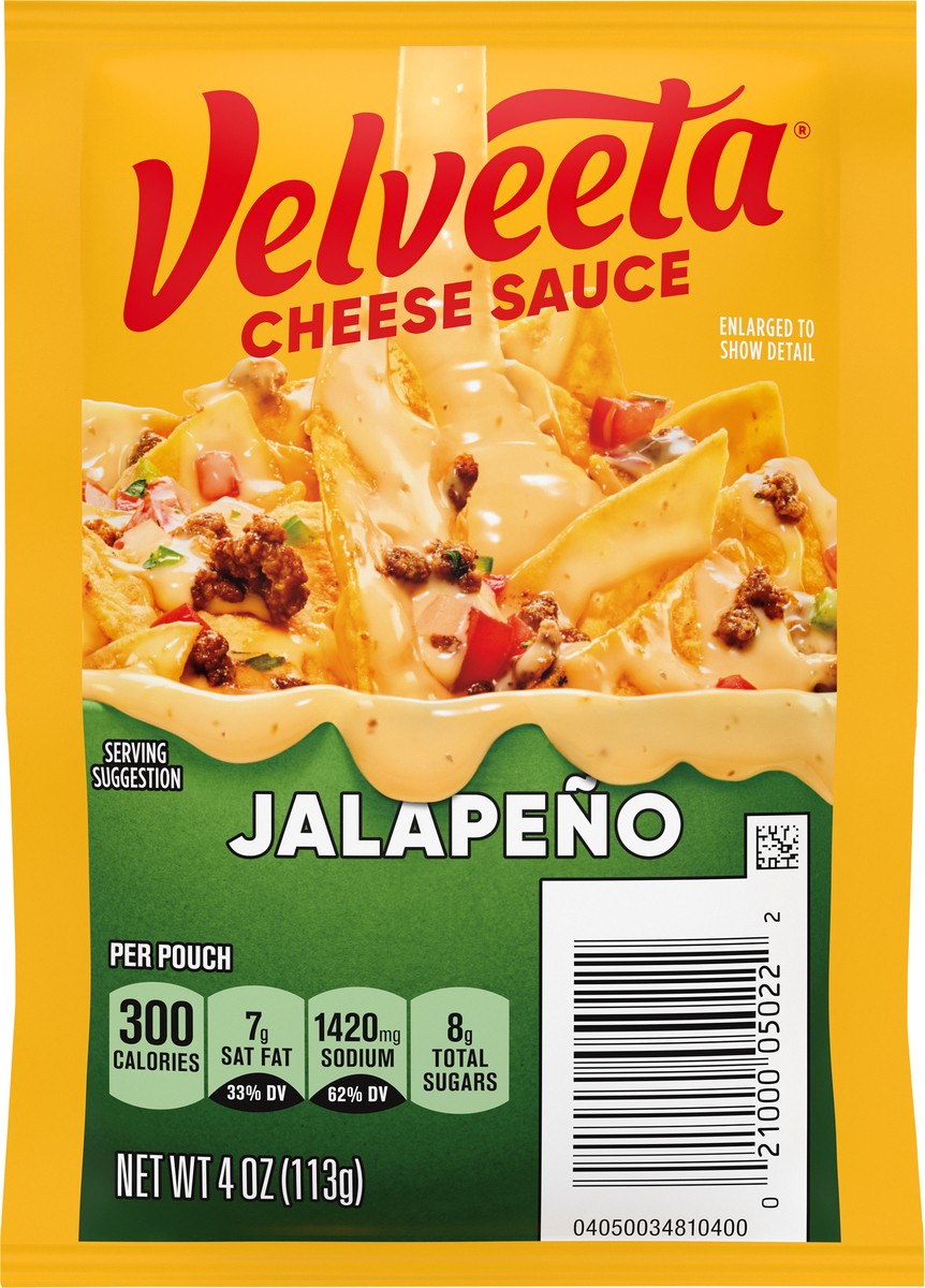 slide 5 of 14, Velveeta Jalapeno Cheese Sauce Pouch, 4 oz Packet, 4 oz