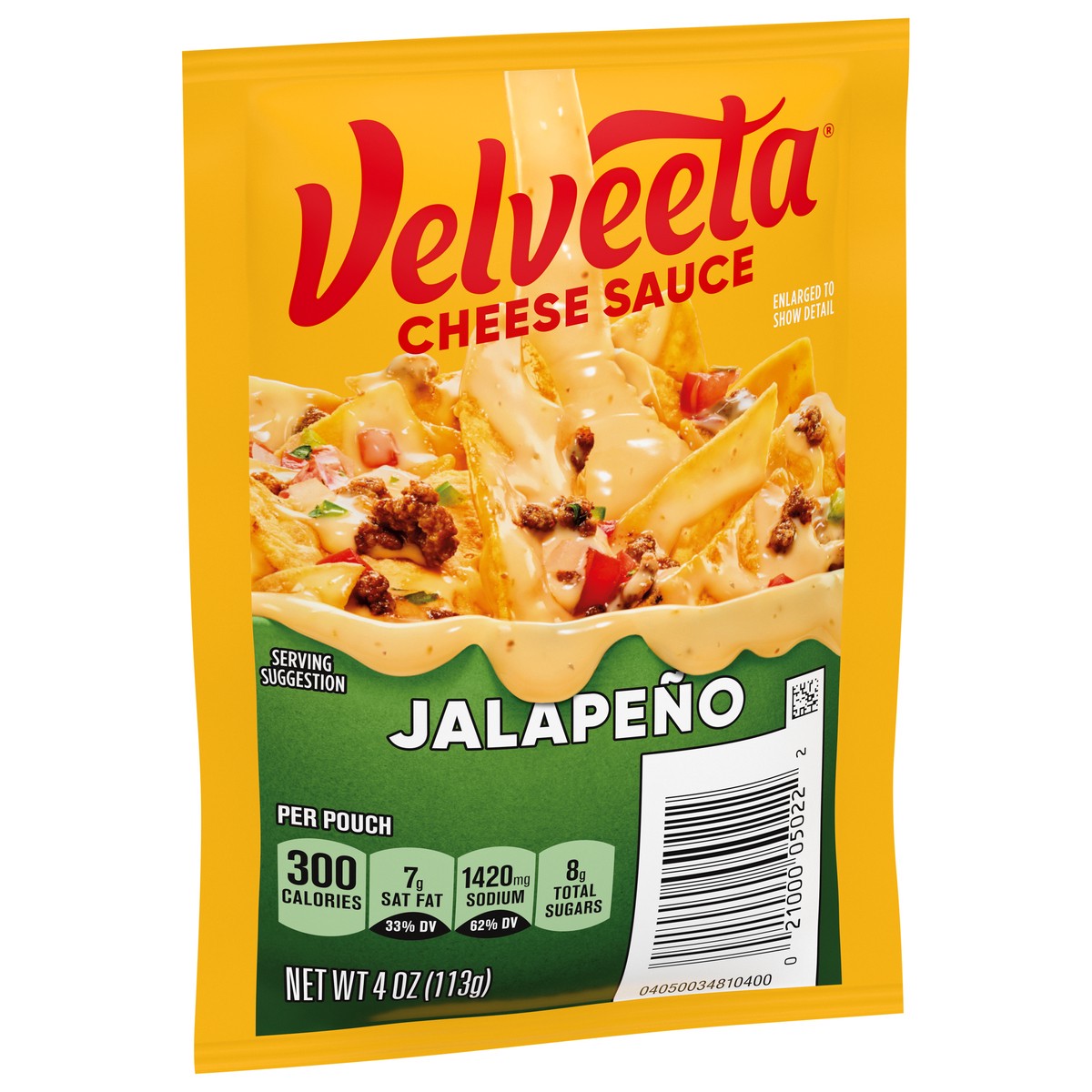 slide 6 of 14, Velveeta Jalapeno Cheese Sauce Pouch, 4 oz Packet, 4 oz