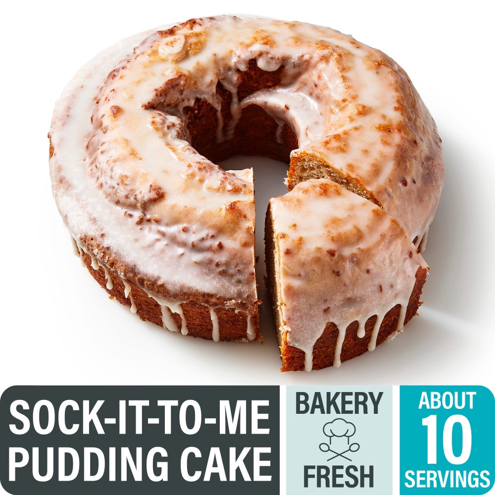 slide 1 of 4, Bakery Fresh Sock It To Me Cinnamon Pecan Pudding Cake, 30 oz