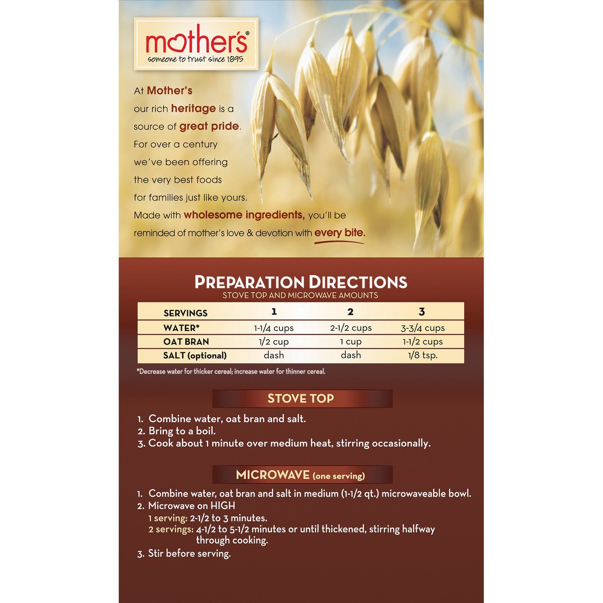 slide 3 of 7, Mother's Instant Oats Hot Cereal, 16 oz