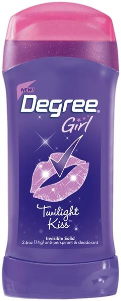 slide 1 of 1, Degree Girl Twilight Kiss Invisible Solid Antiperspirant & Deodorant, 2.6 oz