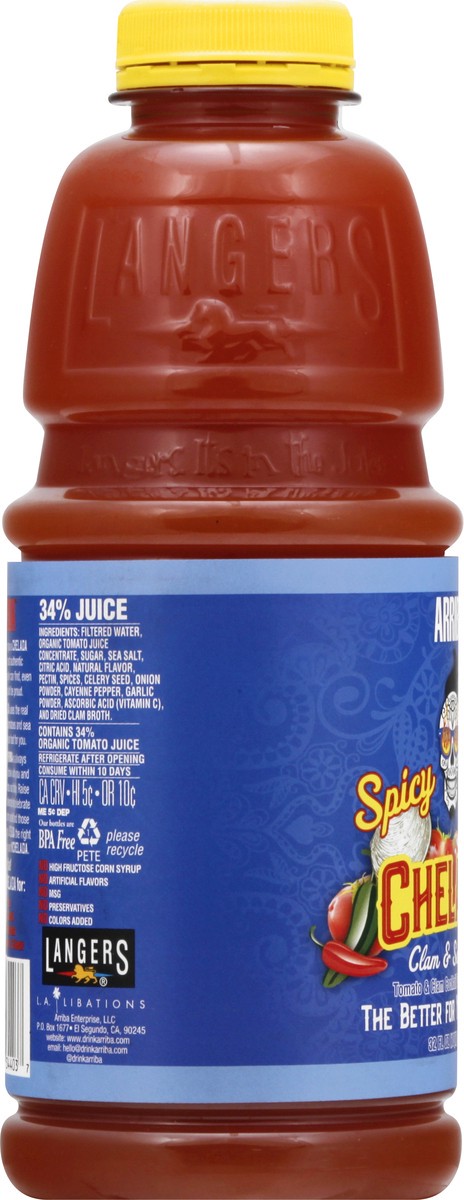 slide 7 of 11, Arriba! Spicy Clam & Sea Salt Chelada 32 oz, 32 fl oz