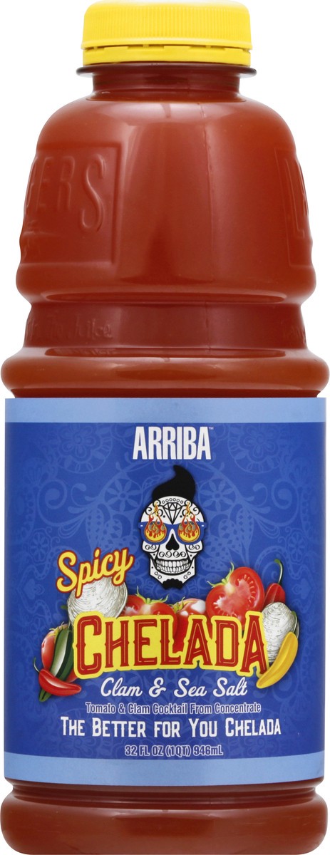 slide 9 of 11, Arriba! Spicy Clam & Sea Salt Chelada 32 oz, 32 fl oz