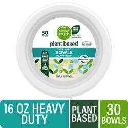 Simple Truth Plant Based Tree Free Heavy Duty Compostable Bowls, 30 ct / 16 oz