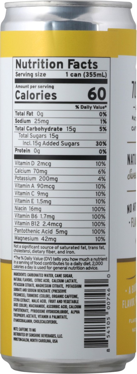 slide 10 of 14, Sunshine Pineapple Grapefruit Energy Drink - 12 fl oz, 12 fl oz