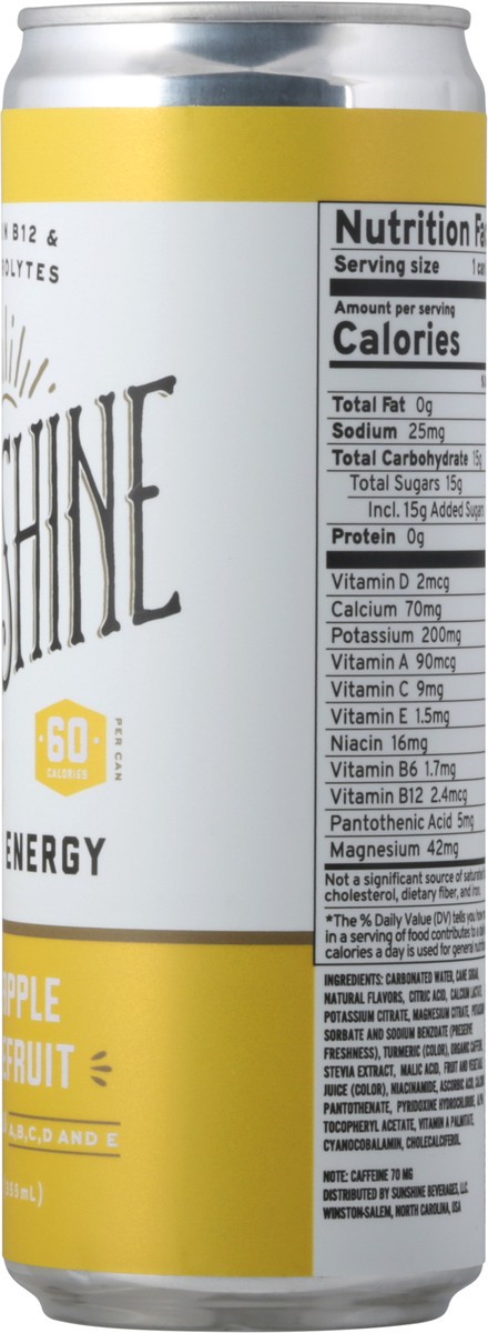 slide 9 of 14, Sunshine Pineapple Grapefruit Energy Drink - 12 fl oz, 12 fl oz