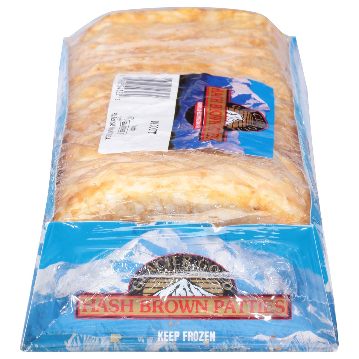 slide 1 of 9, Glacier Gold Hash Brown Patties 18 ea, 18 ct