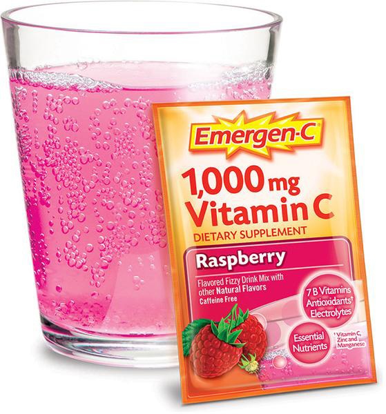 slide 1 of 1, American Health Ester-C Raspberry Packet, 1000 mg