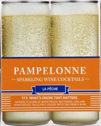 Pampelonne Sparkling Wine Cocktails, La Peche 4Pk