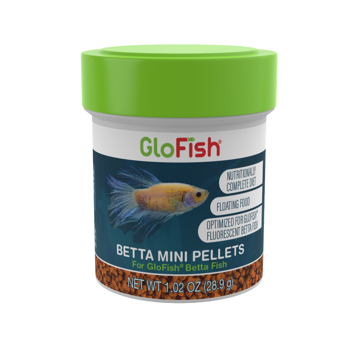 slide 1 of 1, Glofish Beta Mini Pellets, 1 ct