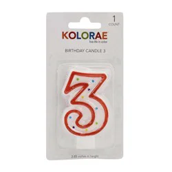 Kolorae Birthday Candle 3 pc