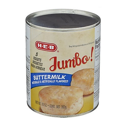 slide 1 of 1, Hill Country Fare Jumbo Buttermilk Biscuits, 10 oz