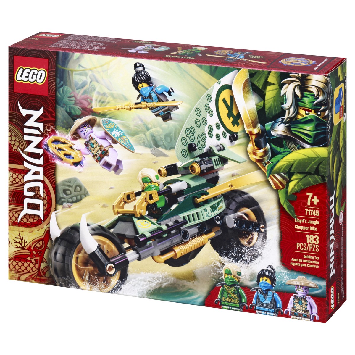 slide 3 of 9, Lego Ninjago Lloyd's Jungle Chopper Bike Playset, 1 ct