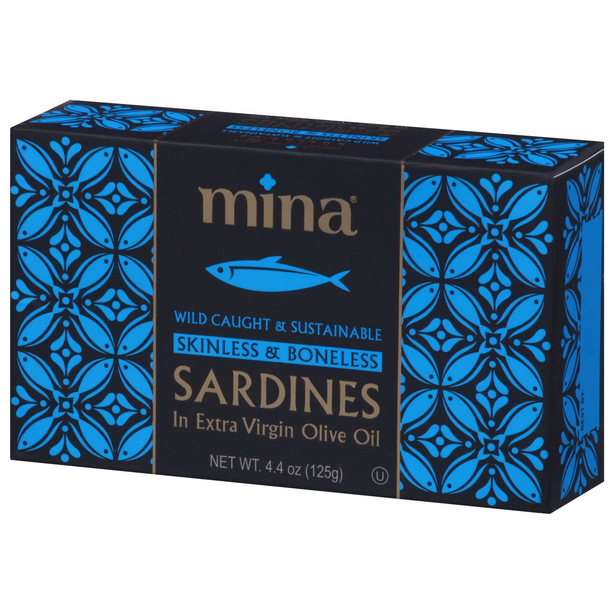 slide 3 of 9, Mina Sardines Skinless and Boneless, 4.4 oz