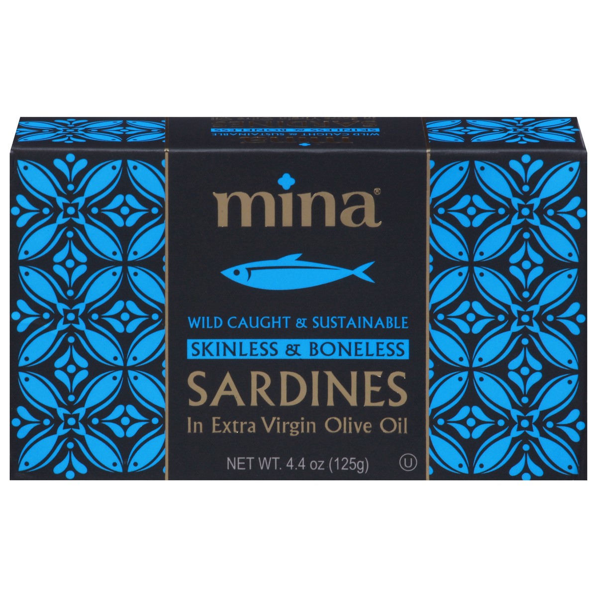 slide 1 of 9, Mina Sardines Skinless and Boneless, 4.4 oz