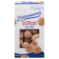 Entenmann's Pop'ems Glazed Donut Holes 15 oz