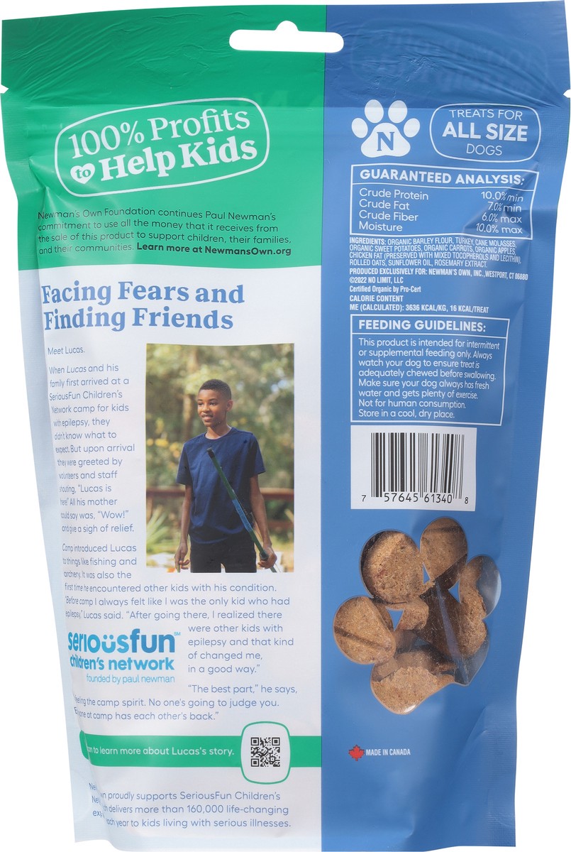 slide 7 of 9, Newman's Own Turkey & Sweet Potato Flavor Dog Biscuits 10 oz, 10 oz