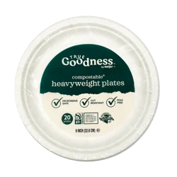 True Goodness Comp Plates 9 Inch, 20 Ct