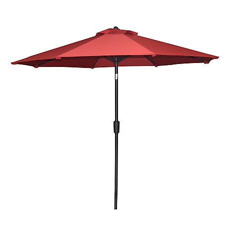 slide 1 of 1, Ssel 9ft Mrkt Umbrella Red - EA, 9 ft