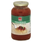 slide 1 of 1, Harris Teeter Pasta Sauce - Tomato Basil, 24 oz