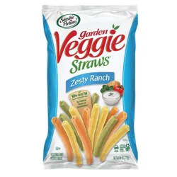 Sensible Portions Garden Veggie Straws Zesty Ranch Vegetable & Potato Snack 6 oz. Bag