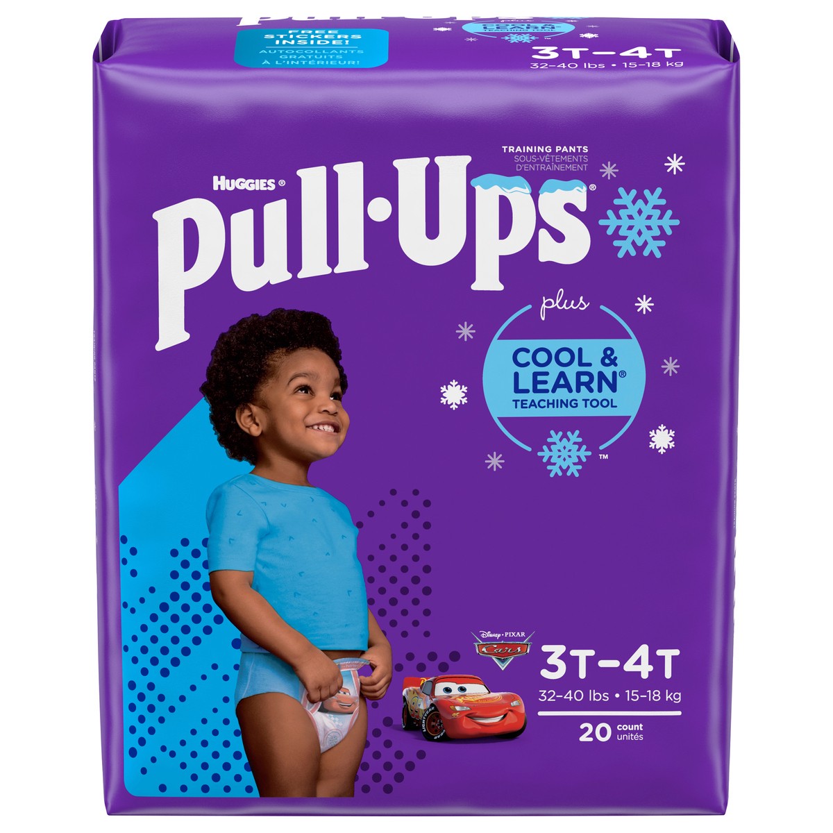 slide 2 of 11, Pull-Ups Huggies Disney Pixar Cars Training Pants 3T-4T (32-40 lbs) 20 Training Pants, 22 ct