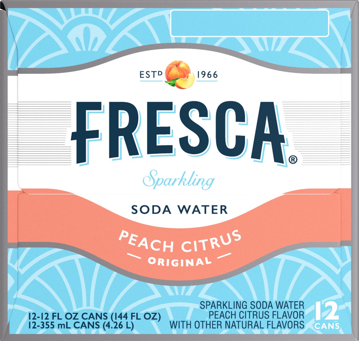 slide 4 of 10, Fresca Fridge Pack Original Sparkling Peach Citrus Soda Water 12 ea, 12 ct