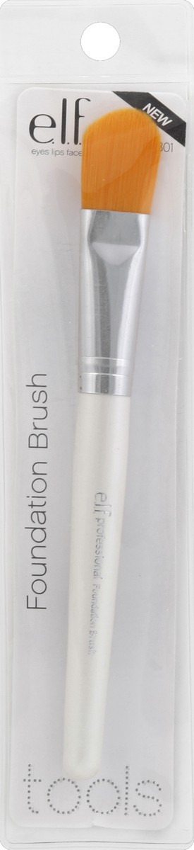 slide 2 of 3, e.l.f. Angled Foundation Brush, 1 ct