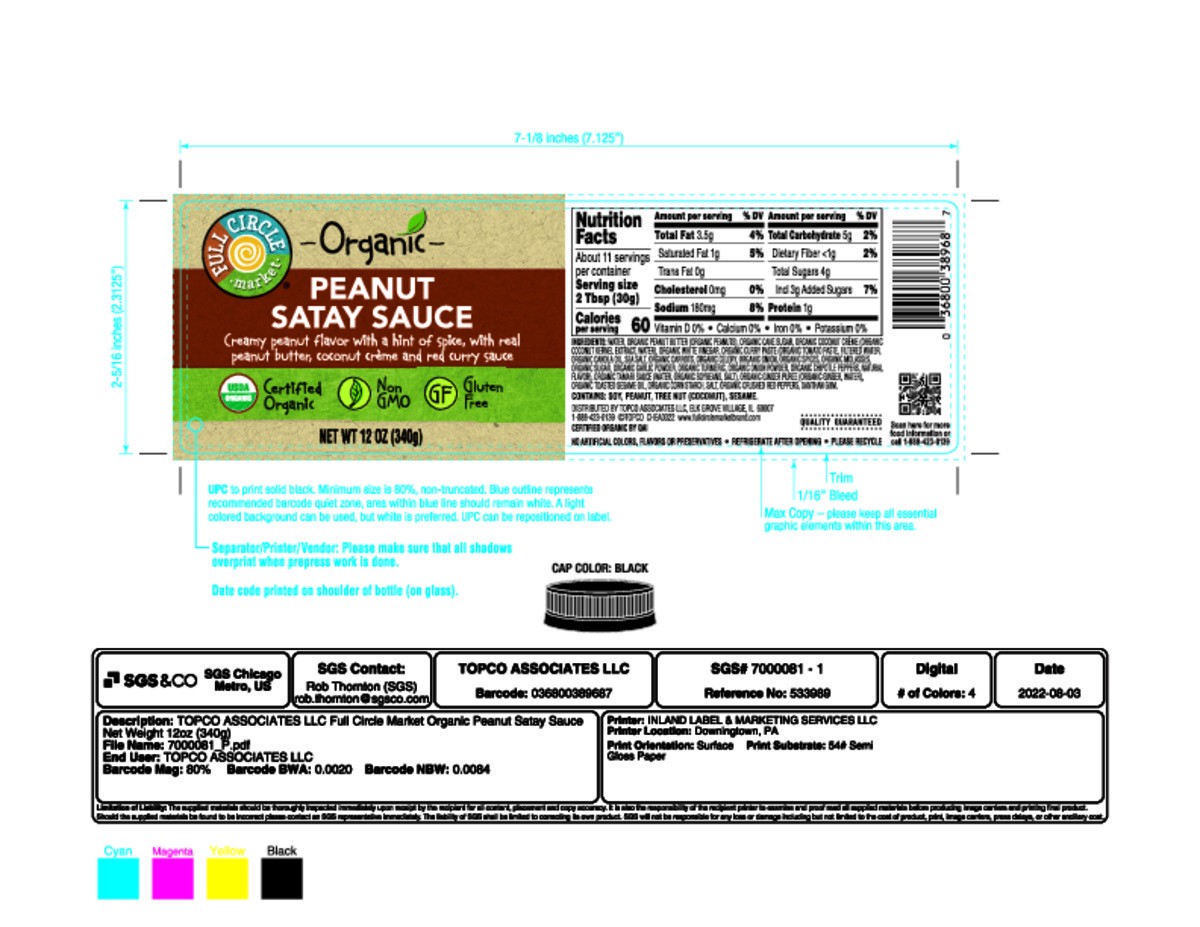 slide 7 of 15, Full Circle Organic Peanut Satay Sauce 12 oz, 12 oz