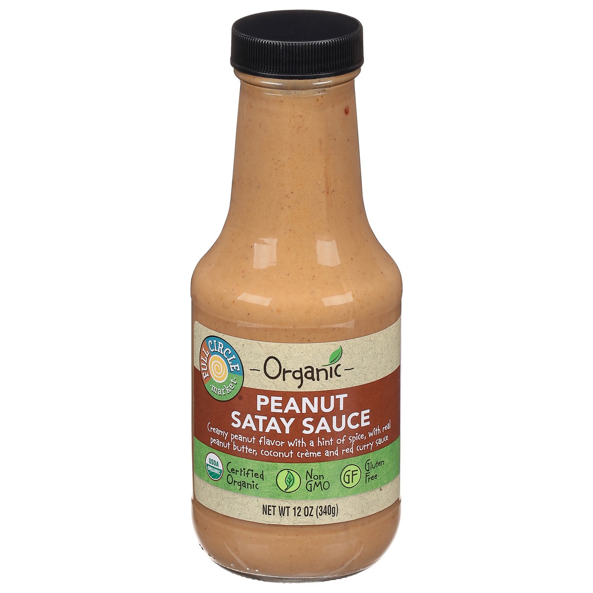 slide 15 of 15, Full Circle Organic Peanut Satay Sauce 12 oz, 12 oz