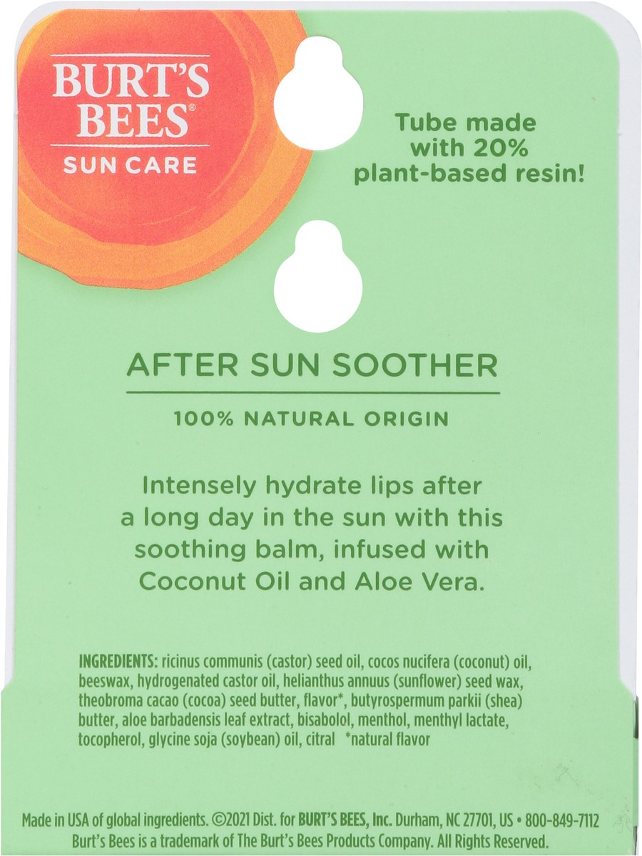 slide 9 of 9, Burt's Bees Sun Care Soothing Aloe Lip Balm 0.15 oz, 0.15 oz
