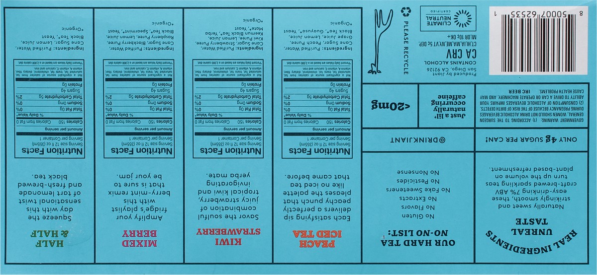 slide 3 of 12, Jiant Assorted Hard Tea The Discovery Pack 12 - 12 fl oz Cans, 12 ct; 12 oz