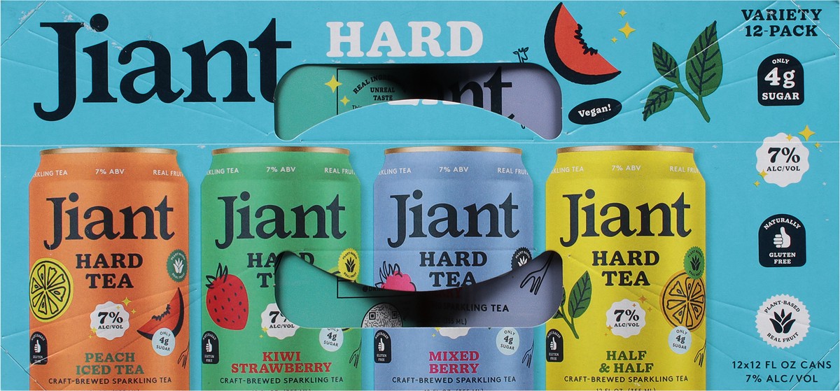 slide 6 of 12, Jiant Assorted Hard Tea The Discovery Pack 12 - 12 fl oz Cans, 12 ct; 12 oz
