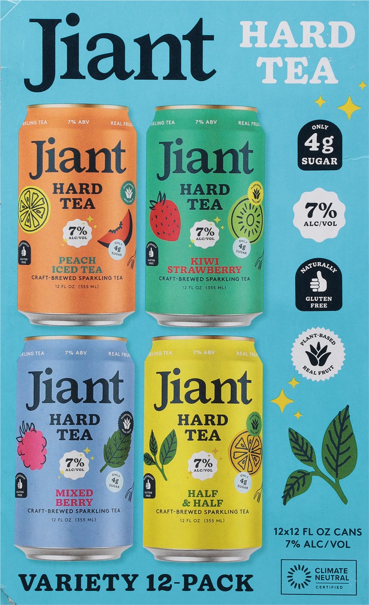 slide 10 of 12, Jiant Assorted Hard Tea The Discovery Pack 12 - 12 fl oz Cans, 12 ct; 12 oz