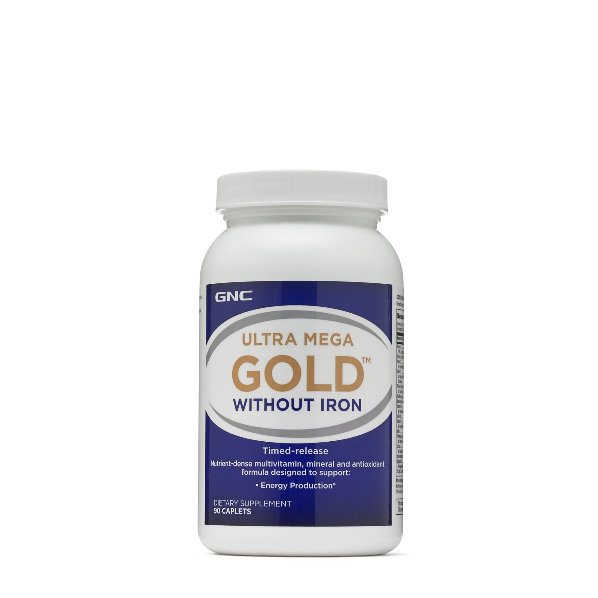 slide 1 of 1, GNC Ultra Mega Gold Without Iron, 90 ct