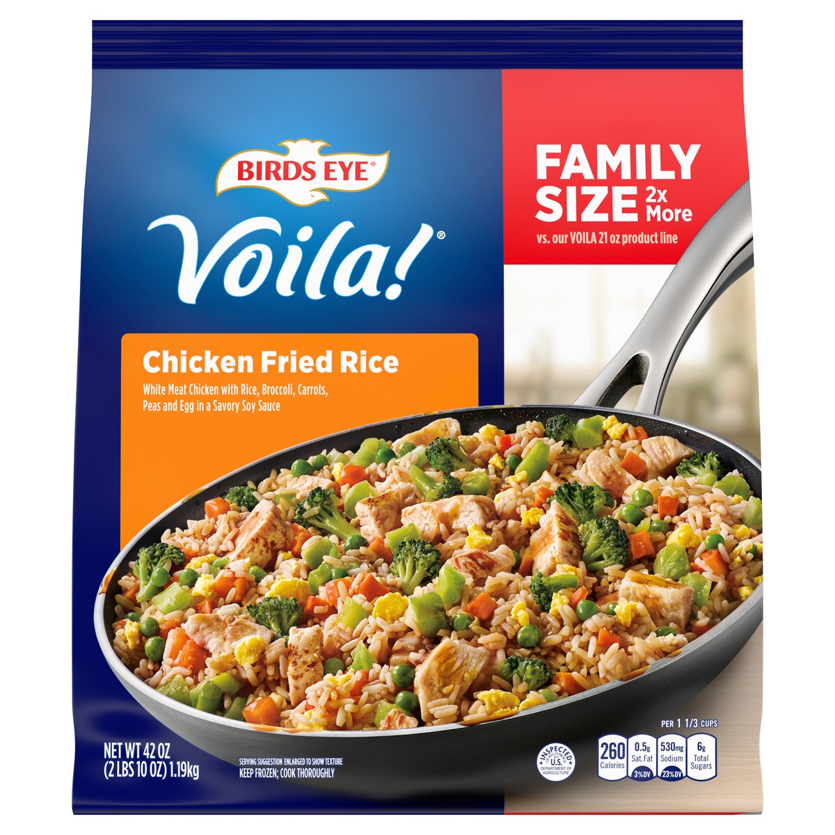 slide 1 of 5, Birds Eye Voila! Chicken Fried Rice Family Size 42 oz, 42 oz