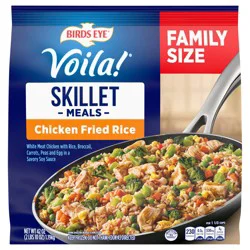 Birds Eye Voila! Chicken Fried Rice Skillet Meals, Frozen Meal, 42 oz. Family Size Bag