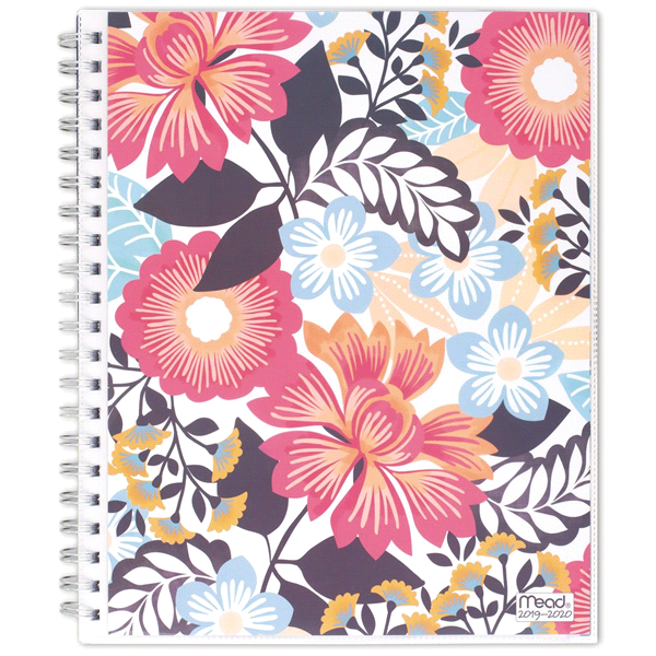 slide 1 of 1, Mead Animal Floral Academic Weekly/Monthly Planner, 15 Months, April Start, 8 1/2'' x 11'', Multicolor, 1 ct