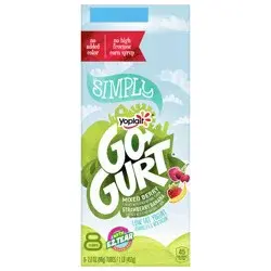 Go-Gurt Yoplait Go-Gurt, Low Fat Yogurt, Strawberry Banana & Mixed Berry Variety Pack