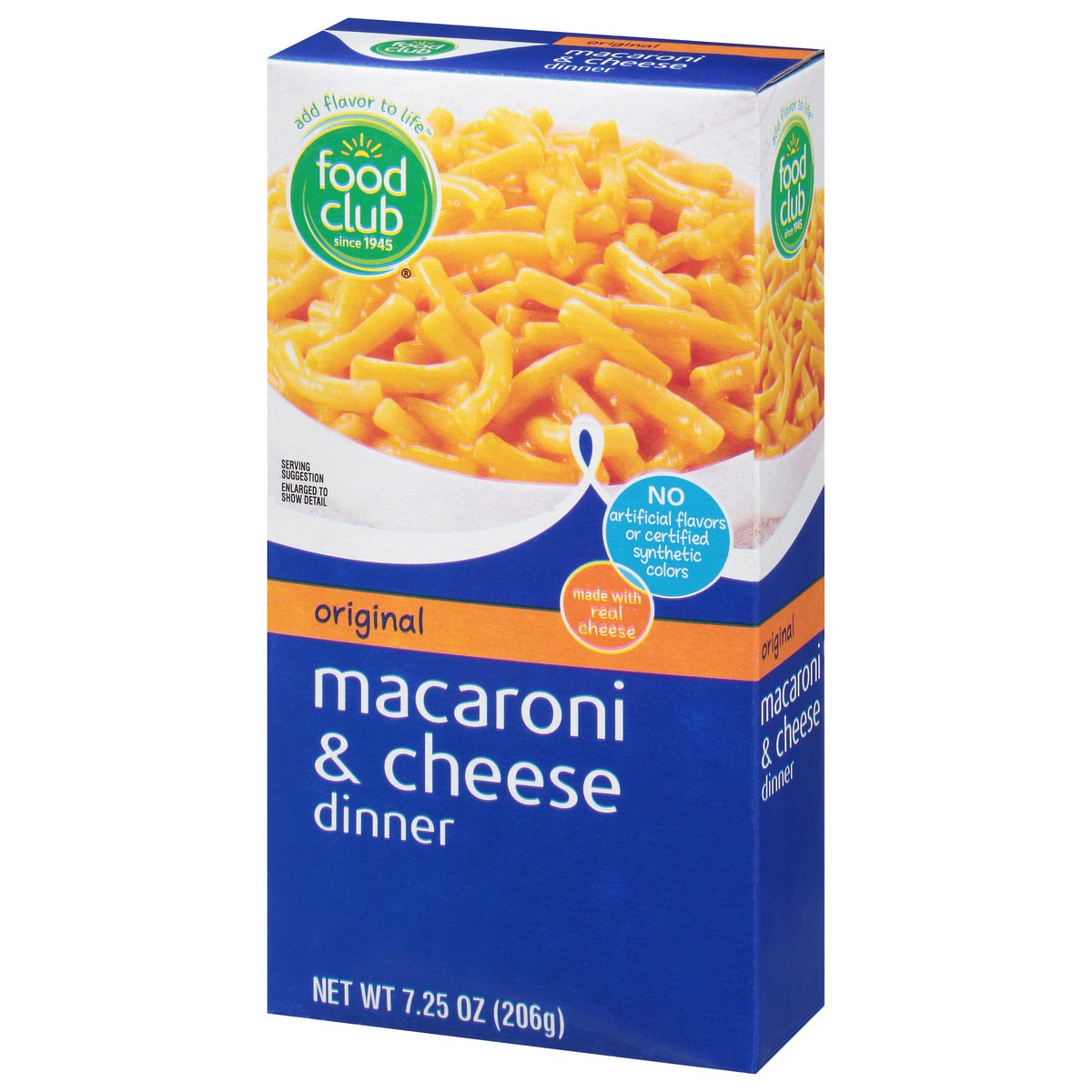 slide 3 of 11, Food Club Macaroni & Cheese Dinner Original, 7.25 oz