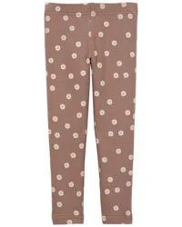 Carter's Floral Stretch Leggings - Brown Brown 3T