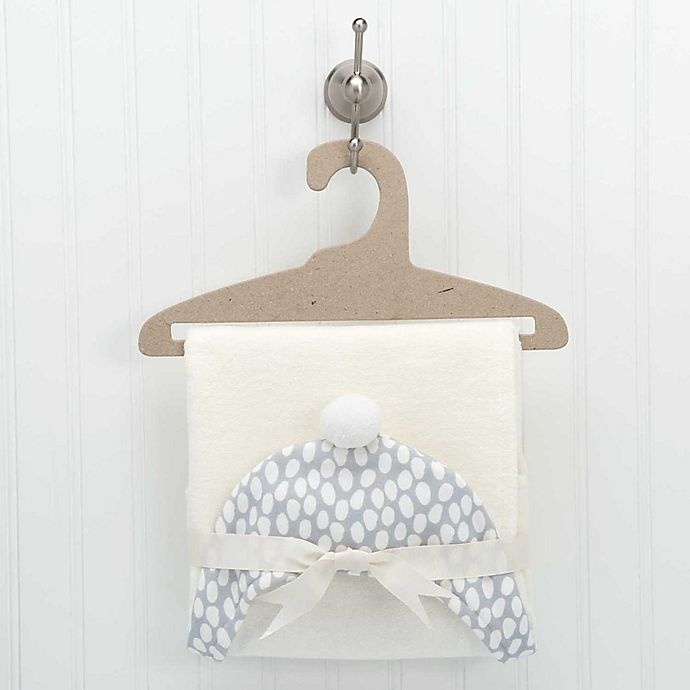 slide 2 of 3, Elegant Baby Organic Bath Wrap with Grey Dot Print, 1 ct