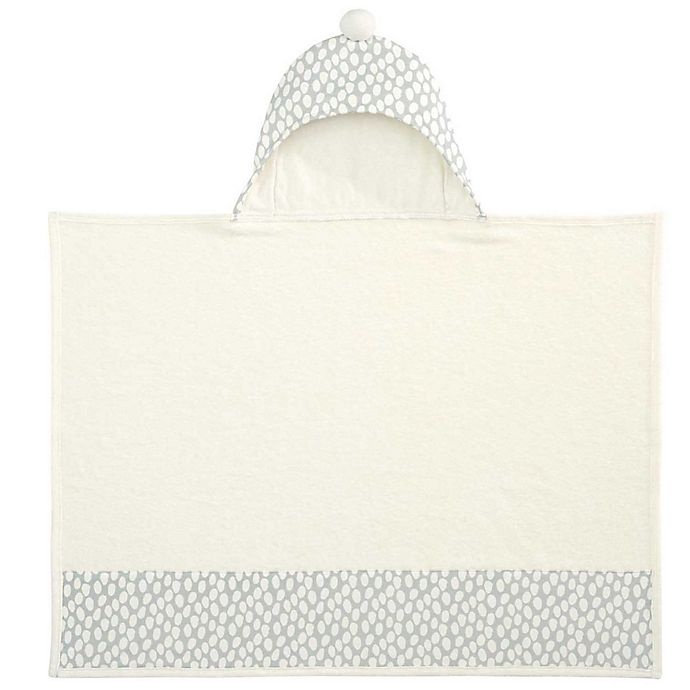 slide 1 of 3, Elegant Baby Organic Bath Wrap with Grey Dot Print, 1 ct