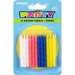 Unique Industries Twist Candles, Assorted Varieties, 24CT